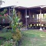 A diffferent angle of the two main houses and breezeway.